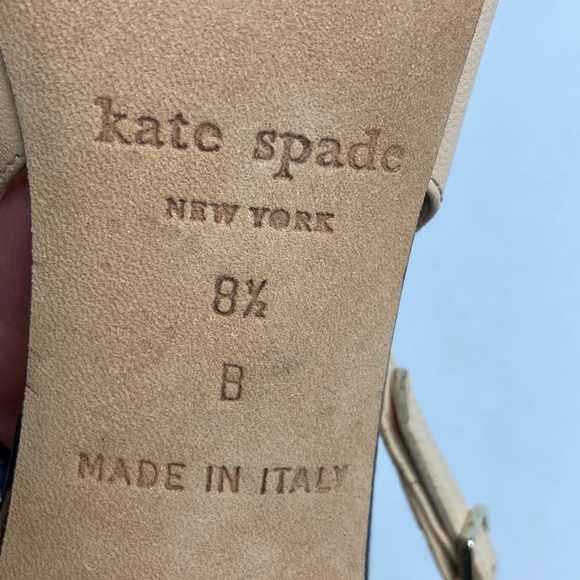 Kate Spade Two-toned Monica Slingback Heels 8.5 Patent Leather Preppy Feminine - Picture 13 of 16